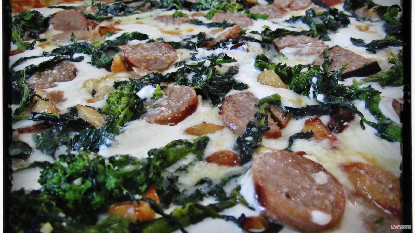 Sausage and Broccoli Rabe Pizza